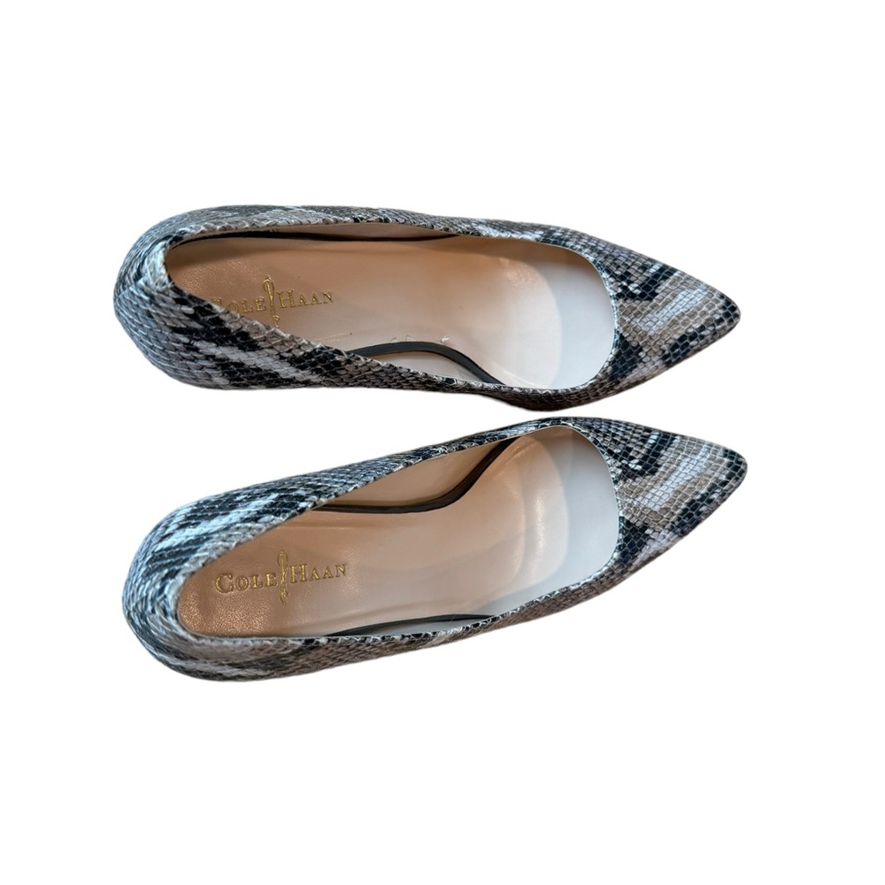Cole haan snakeskin heels 7b